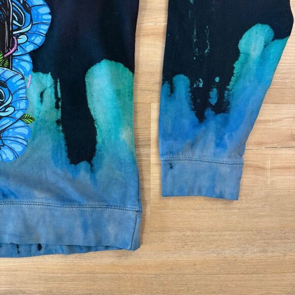 Ghost Darkness Custom Flames Black Crewneck Sweatshirt Size Large Metal Rock - Picture 3 of 6